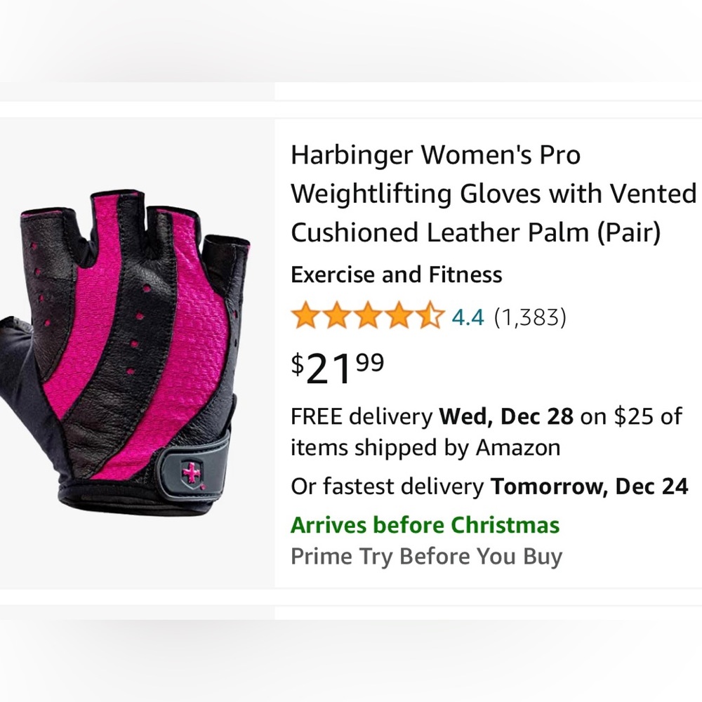Harbinger Women’s Pro Strength Gloves